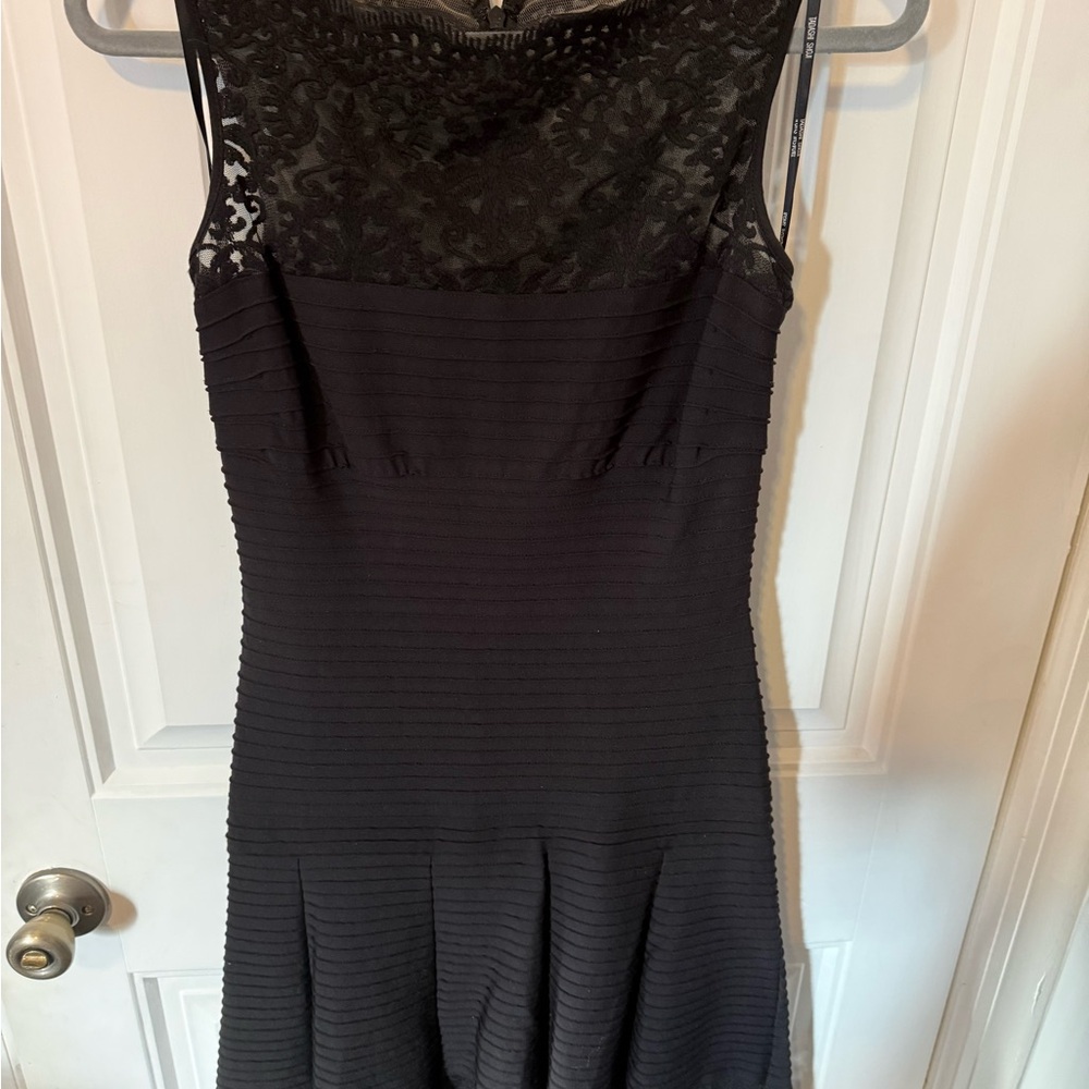 Tadashi Shoji Elegant Black Mini Dress